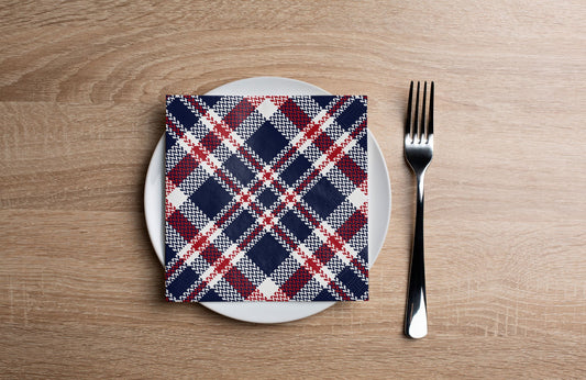 Tartan Tweed Cocktail Napkin