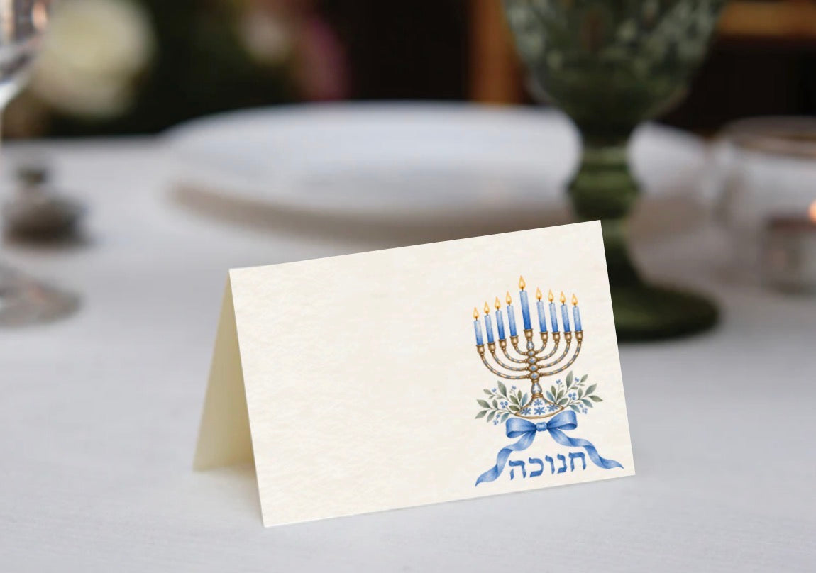 Lovefancy Chanukah Place Cards