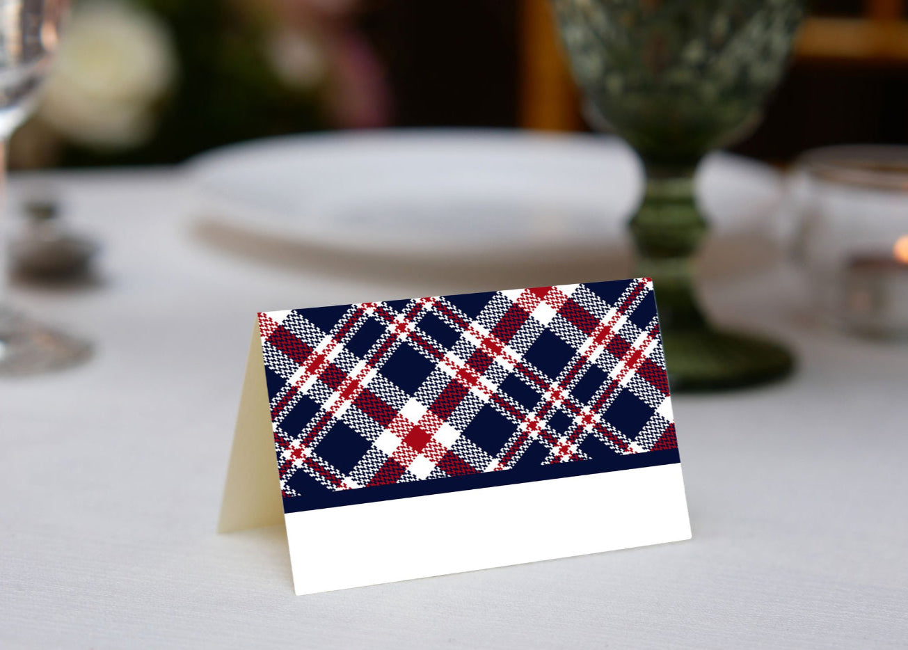 Tartan Tweed Place Cards