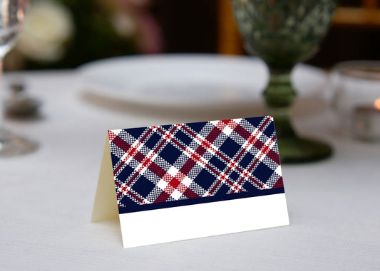 Tartan Tweed Place Cards