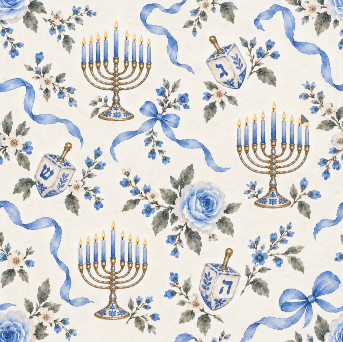 Lovefancy Chanukah Cocktail Napkin