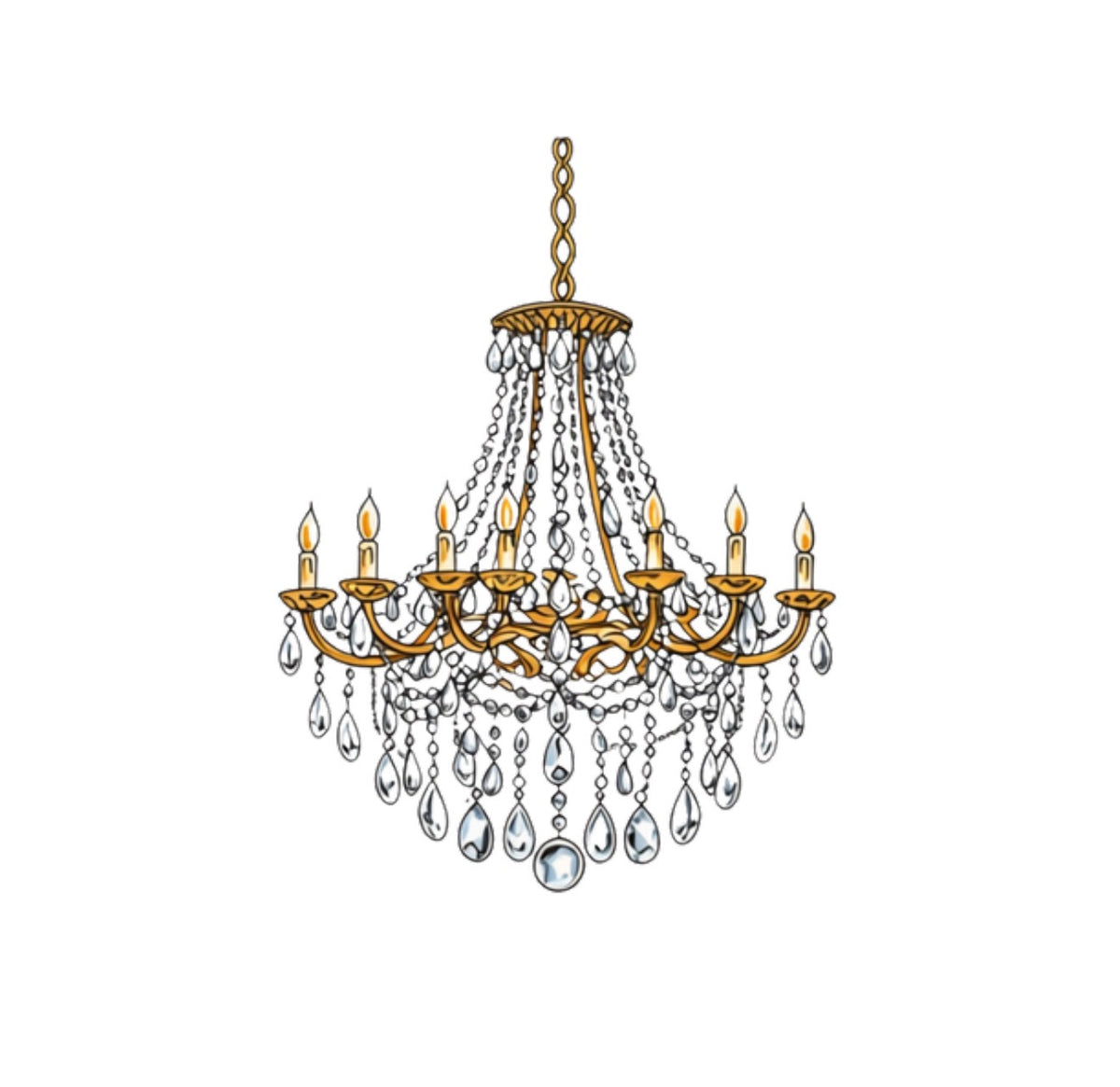 Chandelier Cocktail Napkin