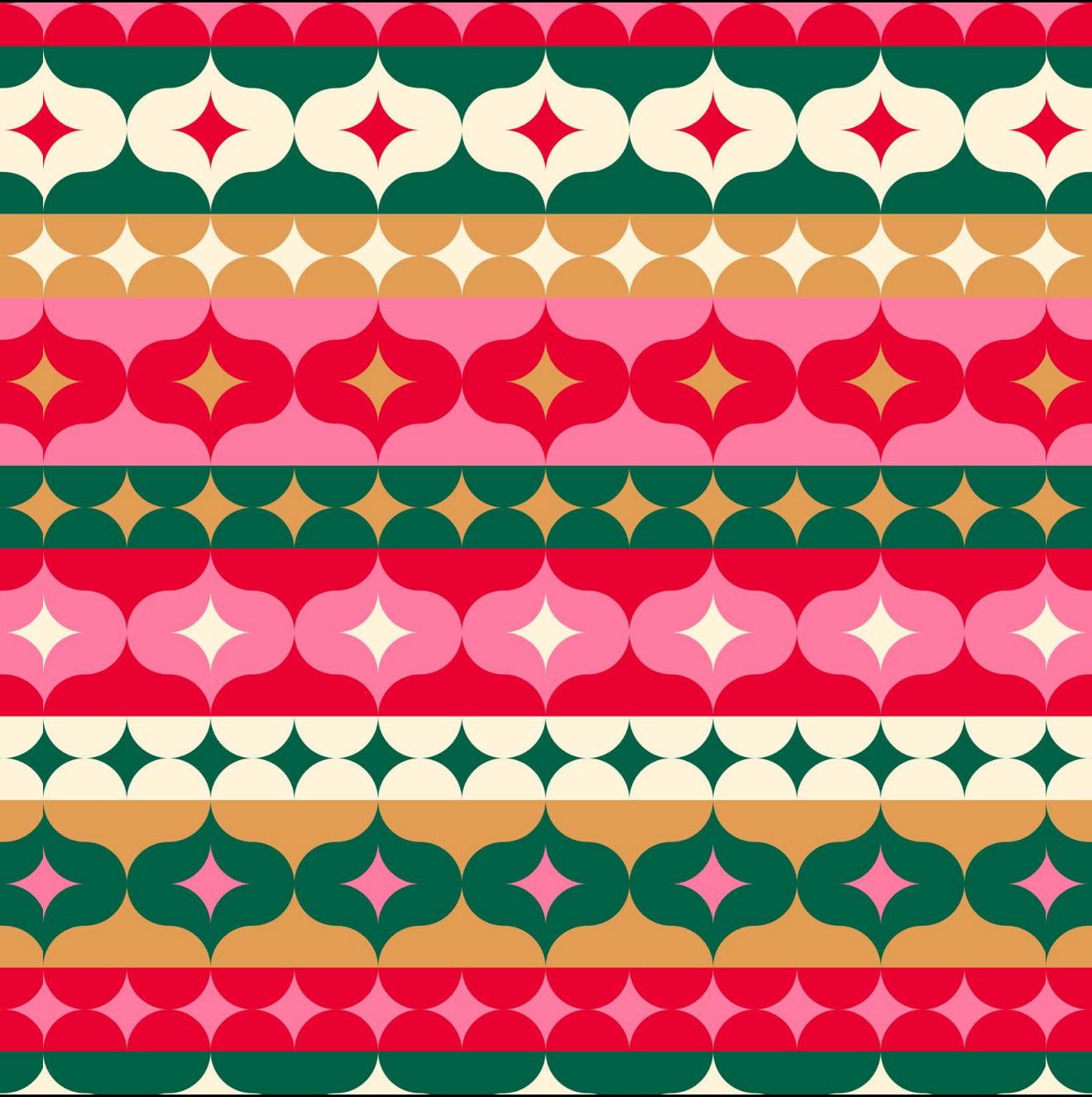 Retro Ornaments Cocktail Napkin
