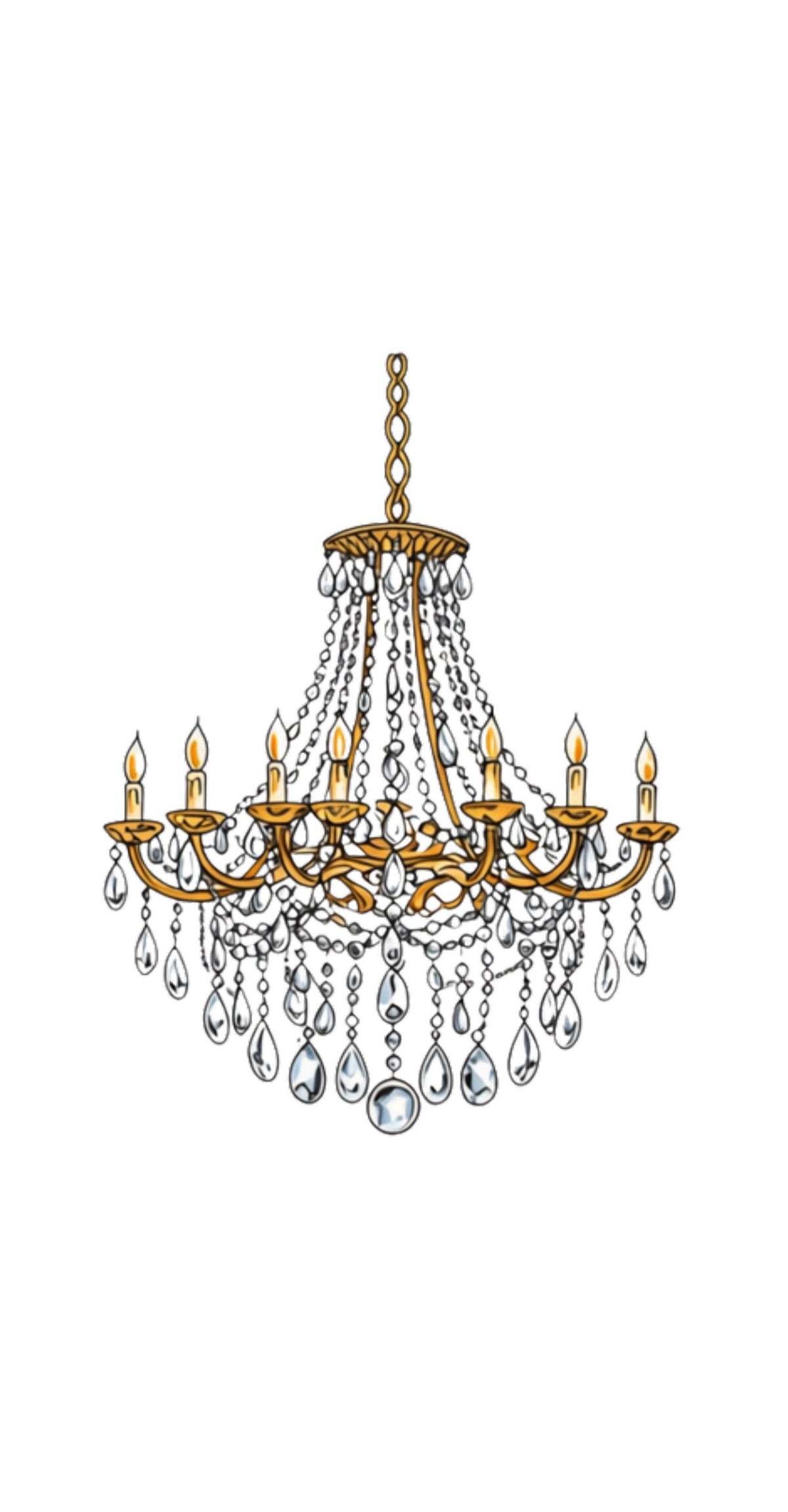 Chandelier - Printed Guest Towel