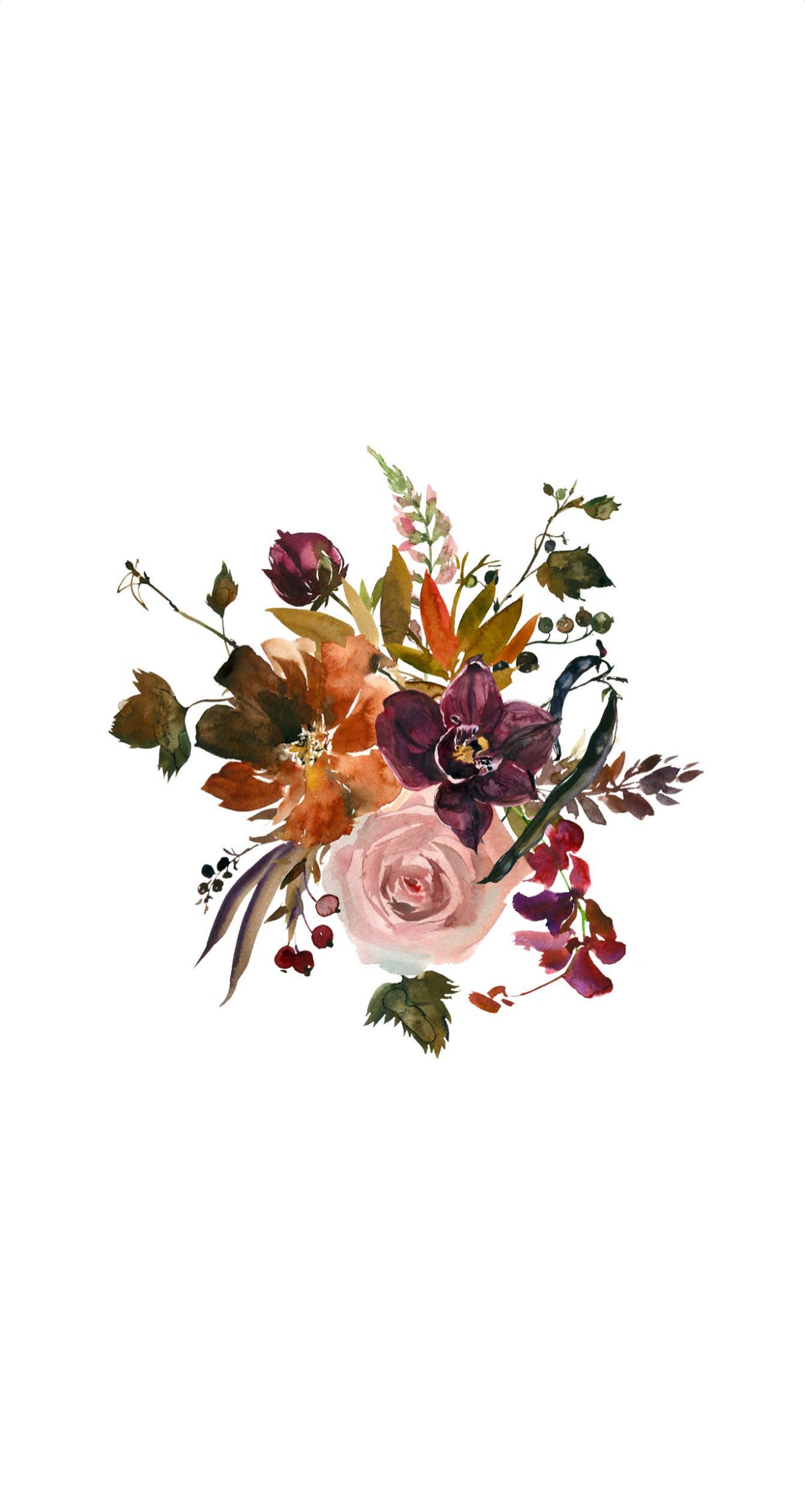 Autumn Cluster - Printed Guest Towel