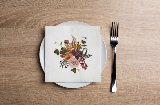 Autumn Cluster Cocktail Napkin