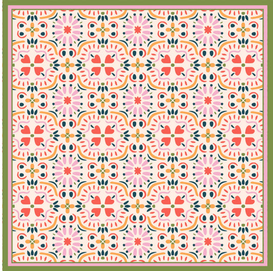 Cheerful Ikkat - Charger - (SQUARE)
