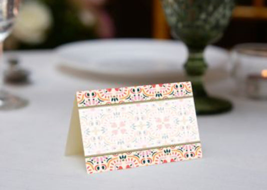Cheerful Ikkat Place Cards