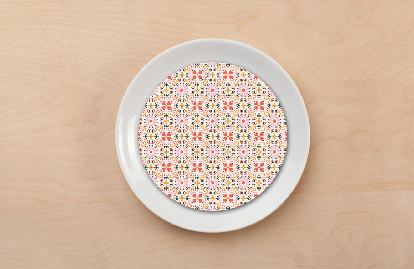 Cheerful Ikkat Plate Accent