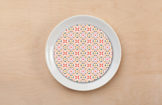 Cheerful Ikkat Plate Accent