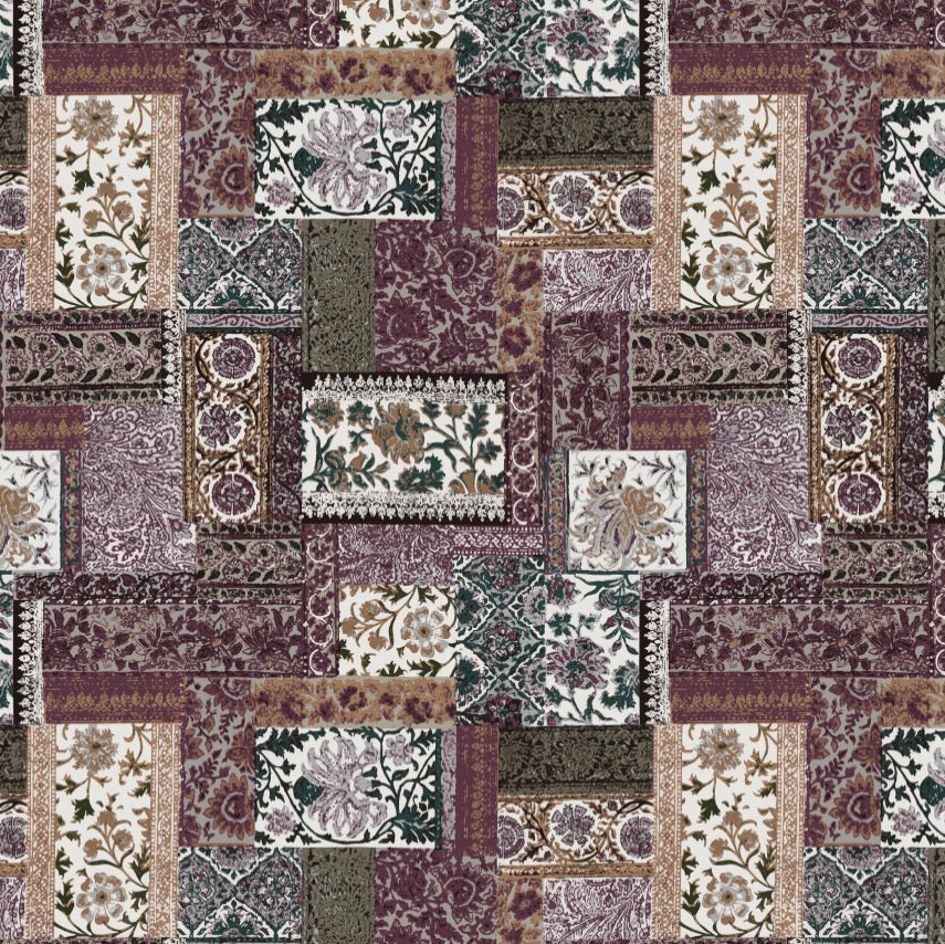 Forest Patchwork Cocktail Napkin