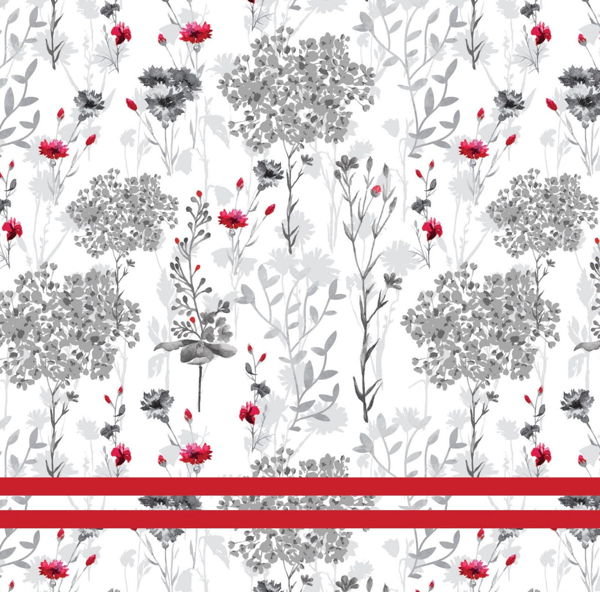 Scarlet Sketch Cocktail Napkin
