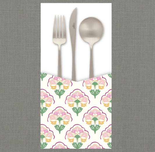 Scalloped Floral Cutlery Pouch