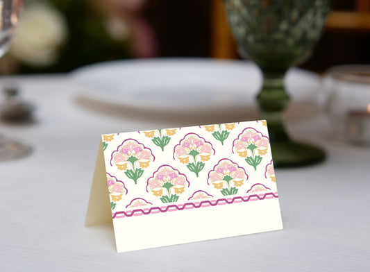 Scalloped Floral Place Cards