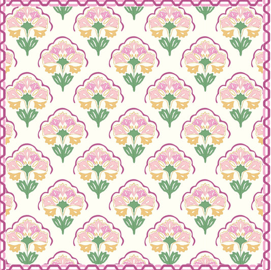 Scalloped Floral - Charger - (SQUARE)