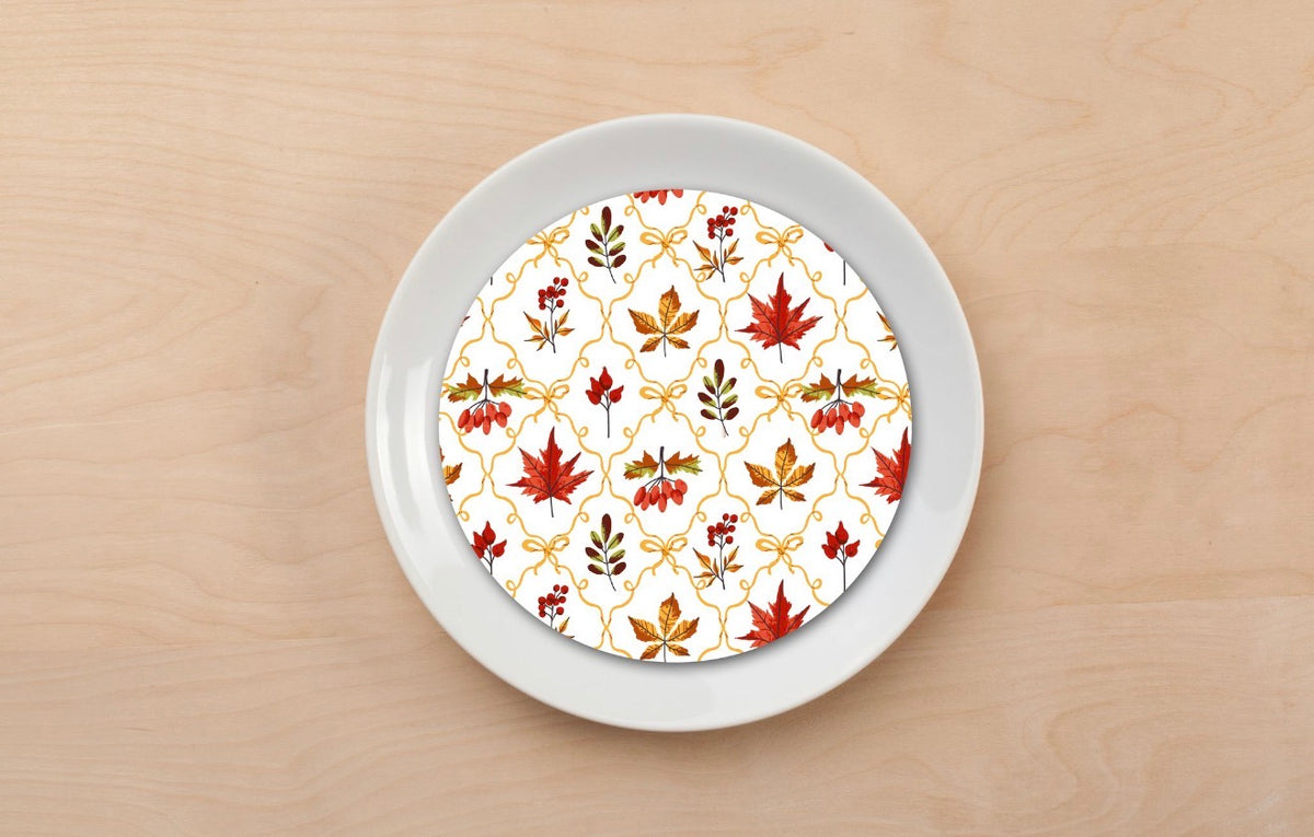 Cozy Thanksgiving Plate Accent