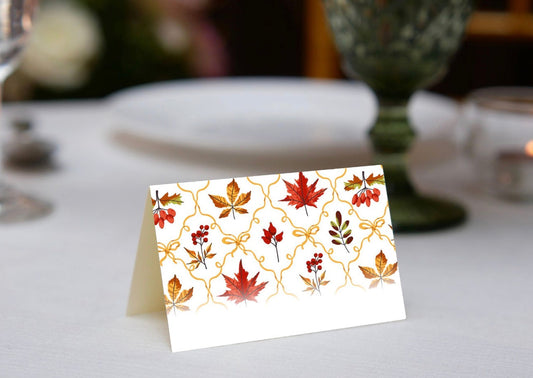 Cozy Thanksgiving Place Cards