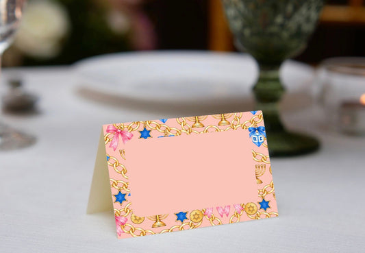 Luxe Hanukkah Place Cards
