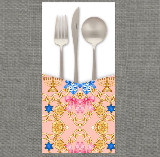 Luxe Hanukkah Cutlery Pouch