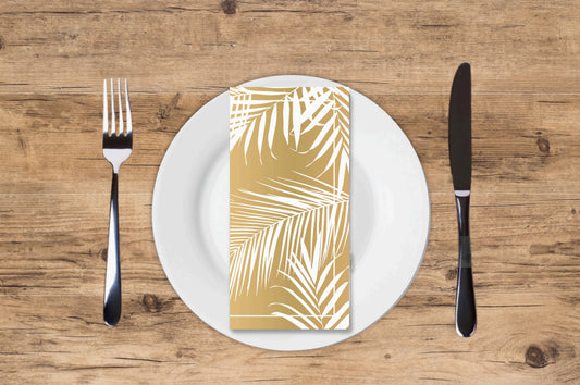 Golden Hour Fronds - Printed Guest Towel