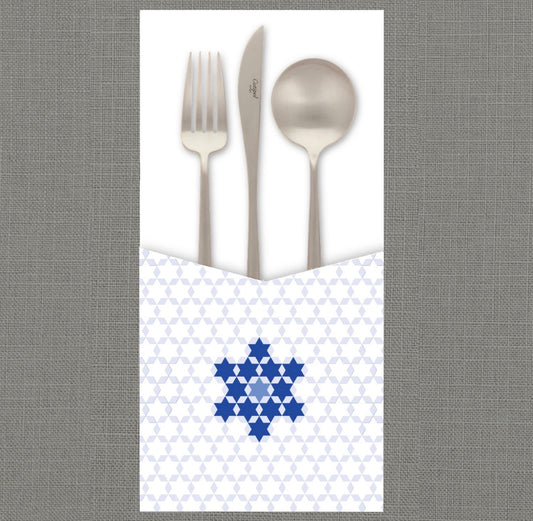 Magen David Hanukkah Cutlery Pouch