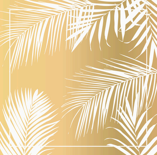 Golden Hour Fronds - Charger - (SQUARE)
