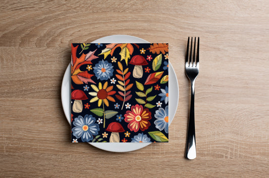 Autumn Assortment Cocktail Napkin