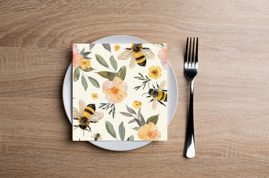 Pollinated Cocktail Napkin