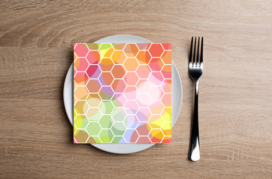 Prismatic Honeycomb Cocktail Napkin