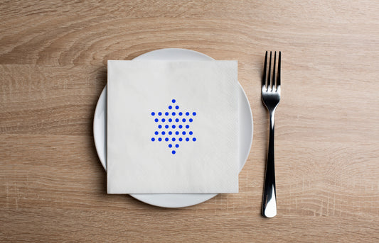 Studded Jewish Star Cocktail Napkin