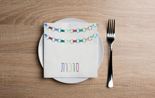 Colorful Garland Cocktail Napkin