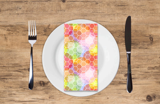 Prismatic Honeycomb - Printed Guest Towel