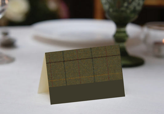 Wool Plaid Place Cards