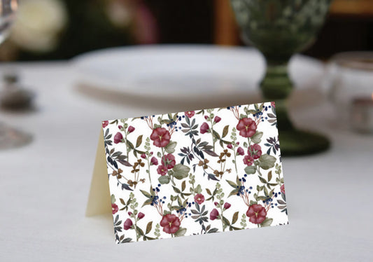Wildflower Berries Place Cards