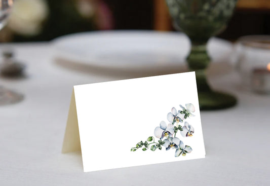 Orchid Bows Place Cards
