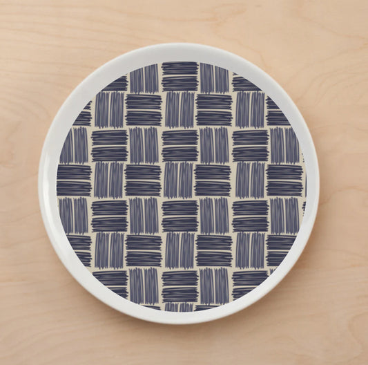 Basket Weave Plate Accent