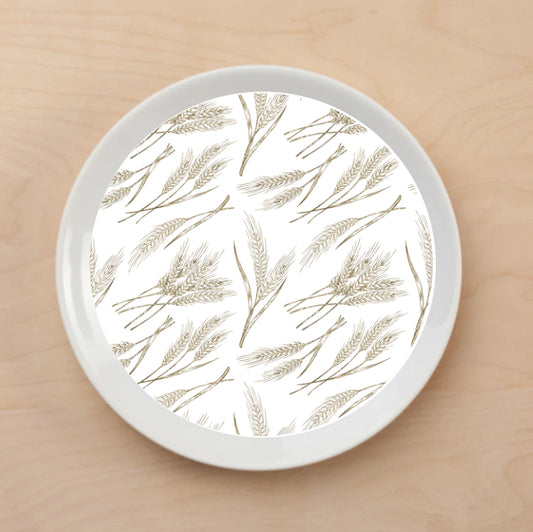 Wheat Bundles Plate Accent