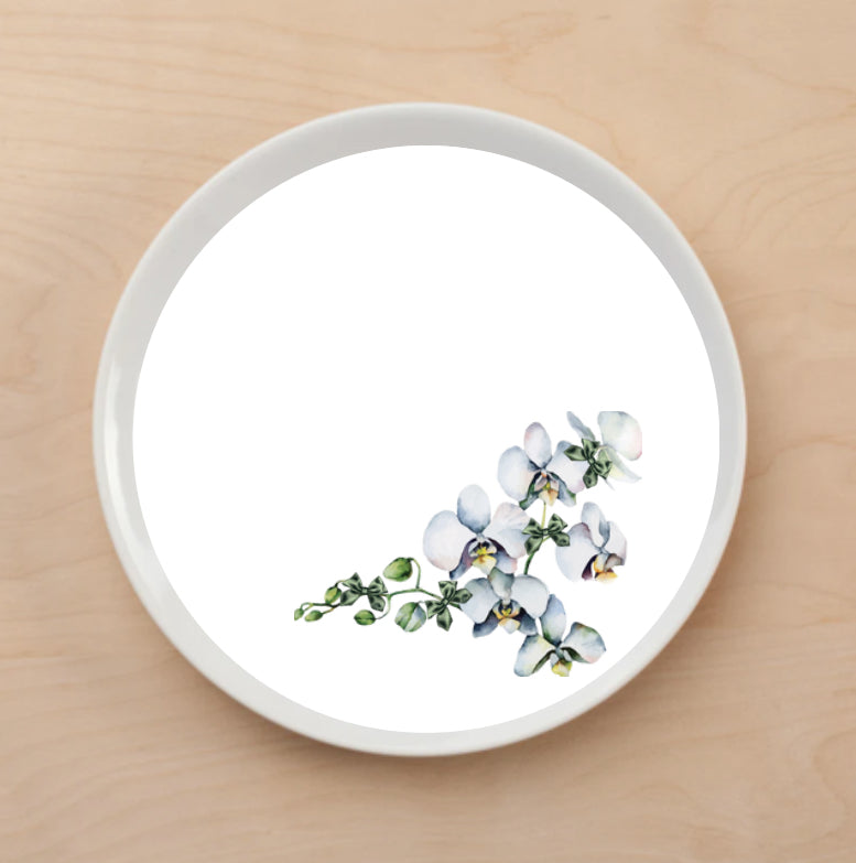 Orchid Bows Plate Accent