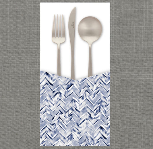 Stamped Chevron Cutlery Pouch