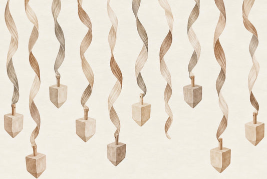 Wooden Dreidels - Placemat