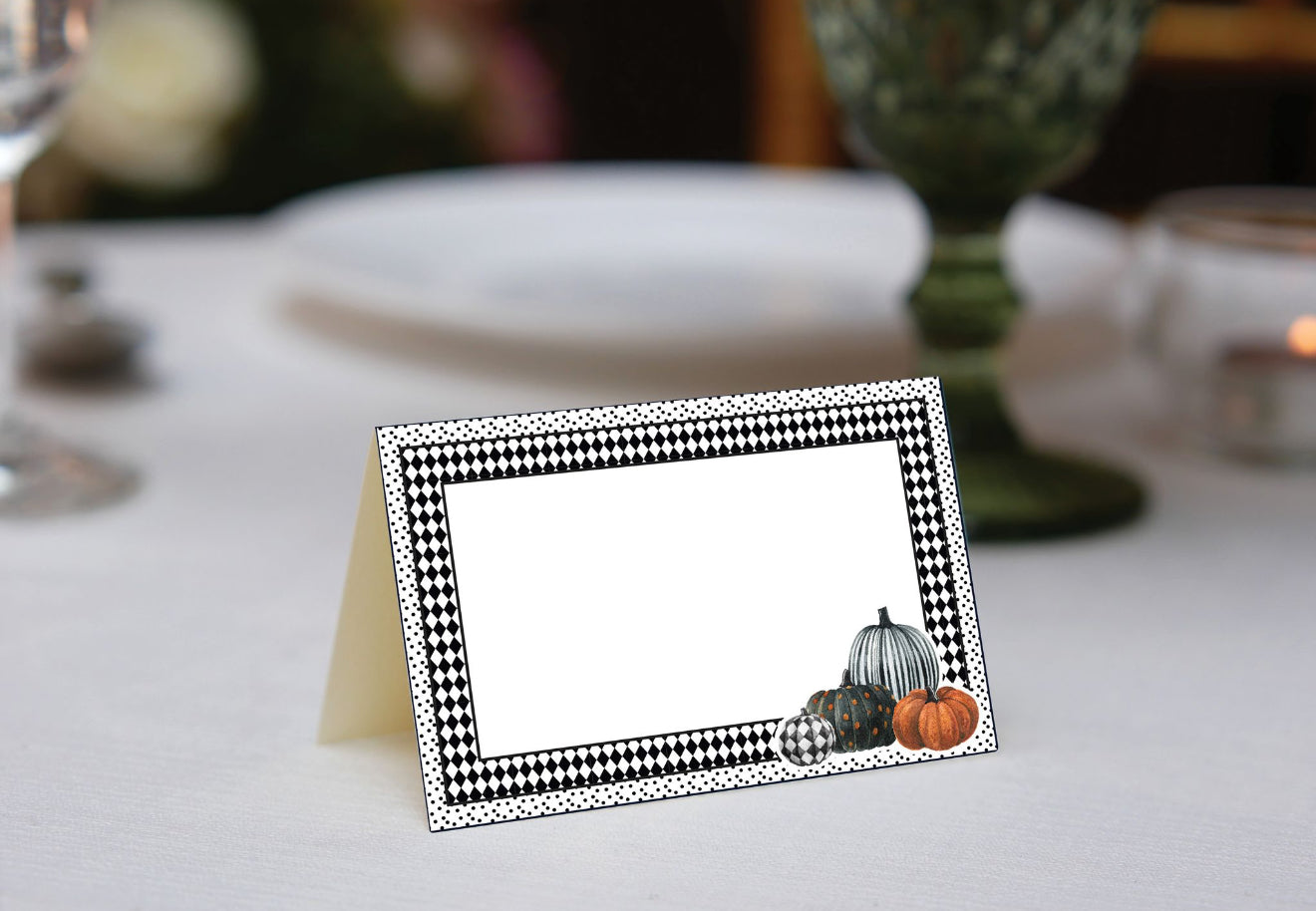 Pumpkin Design Place Cards