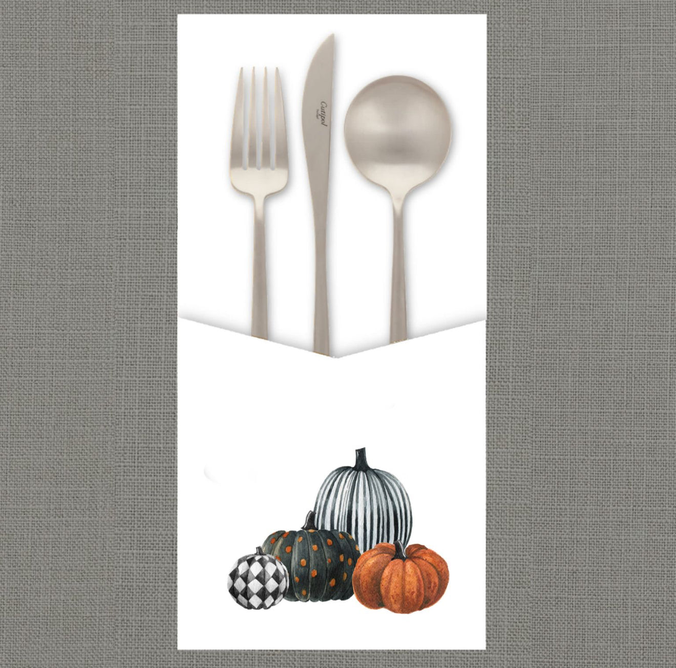 Pumpkin Design Cutlery Pouch