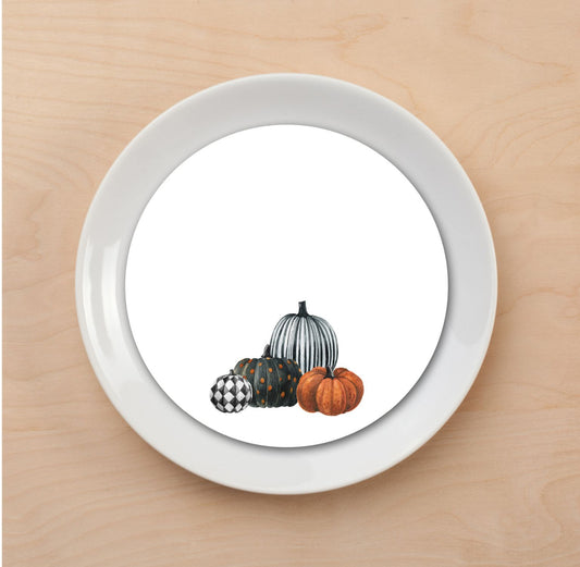 Pumpkin Design Plate Accent