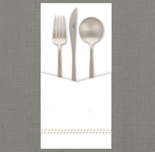 Pearls Gold Cutlery Pouch