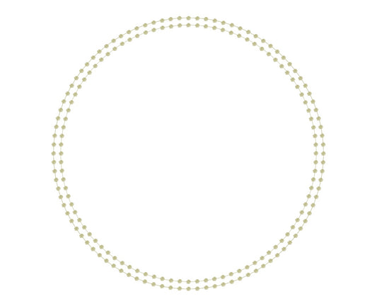 Pearls Green- Charger - (SQUARE)