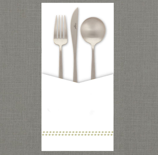 Pearls Green Cutlery Pouch
