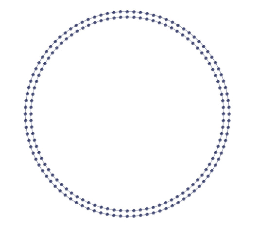 Pearls Navy - Charger - (SQUARE)