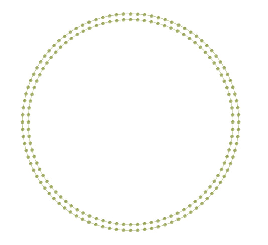 Pearls Olive - Charger - (SQUARE)