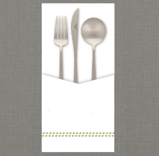 Pearls Olive Cutlery Pouch