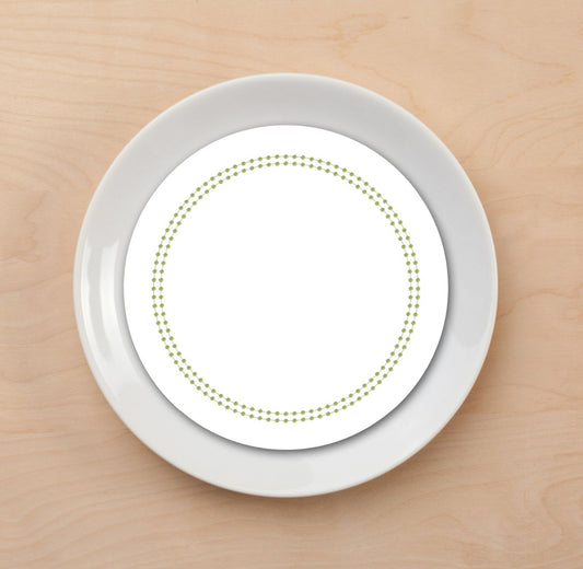 Pearls Olive Plate Accent